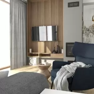 Projekt wnętrza salonu